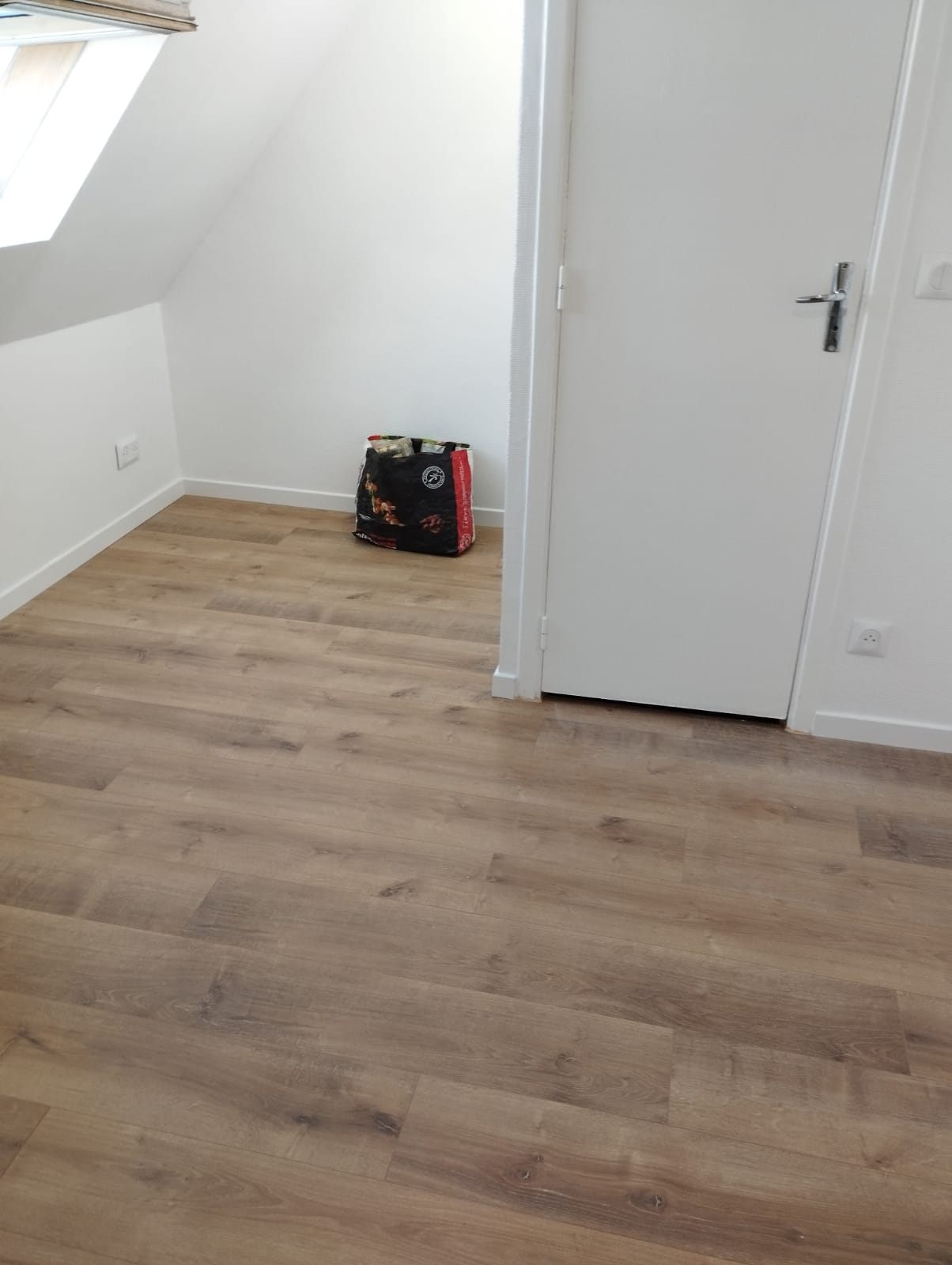 Parquet posé sous combles